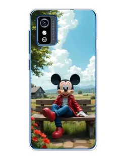 Чехол для ZTE Blade L9 с картинкой «Микки на скамейке»