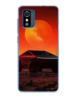 Чехол для ZTE Blade L9 с картинкой «Cybertruck на Марсе»