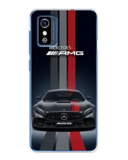 Чехол для ZTE Blade L9 с картинкой «Mercedes — белый карбон»