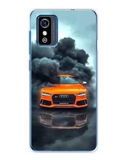 Чехол для ZTE Blade L9 с картинкой «Audi в облаках дыма» Чехол для ZTE Blade L9 с картинкой «Audi в облаках дыма»