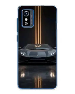 Чехол для ZTE Blade L9 с картинкой «Lamborghini золотые линии»
