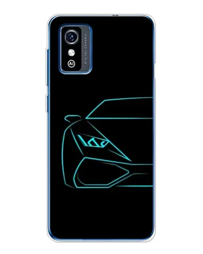 Чехол для ZTE Blade L9 с картинкой «Голубой силуэт Lamborghini» Чехол для ZTE Blade L9 с картинкой «Голубой силуэт Lamborghini»