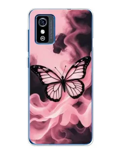 Чехол для ZTE Blade L9 с картинкой «Бабочка в дыму»