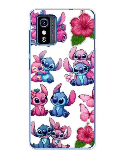 Чехол для ZTE Blade L9 с картинкой «Стикеры Stitch и Angel»