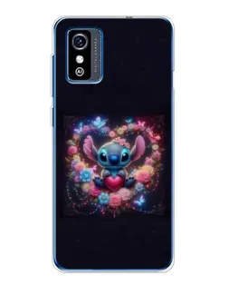 Чехол для ZTE Blade L9 с картинкой «Stitch в цветах»