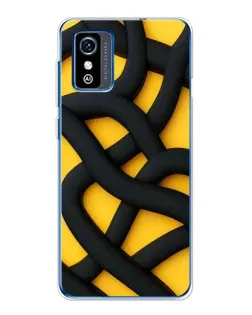 Чехол для ZTE Blade L9 с картинкой «Черное желтое переплетение» Чехол для ZTE Blade L9 с картинкой «Черное желтое переплетение»
