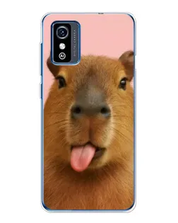Чехол для ZTE Blade L9 с картинкой «Капибара с языком» Чехол для ZTE Blade L9 с картинкой «Капибара с языком»