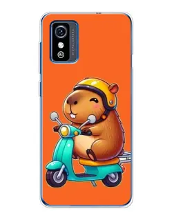 Чехол для ZTE Blade L9 с картинкой «Капибара на скутере» Чехол для ZTE Blade L9 с картинкой «Капибара на скутере»