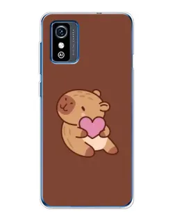 Чехол для ZTE Blade L9 с картинкой «Капибара с сердцем» Чехол для ZTE Blade L9 с картинкой «Капибара с сердцем»