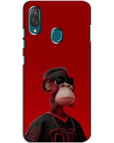 Чехол для ZTE Blade V10 Vita с картинкой «Bored Ape в красном»
