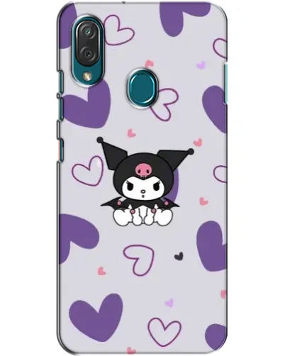 Чехол для ZTE Blade V10 Vita с картинкой «Kuromi и лавандовые сердца»