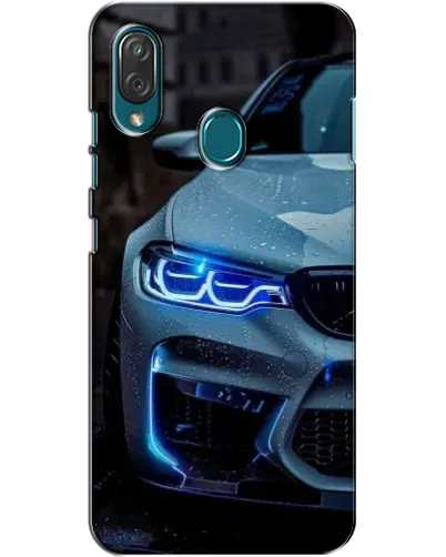 Чехол для ZTE Blade V10 Vita с картинкой «Взгляд BMW с синими фарами»