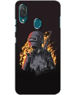 Чехол для ZTE Blade V10 Vita с картинкой «PUBG — огненный силуэт» Чехол для ZTE Blade V10 Vita с картинкой «PUBG — огненный силуэт»