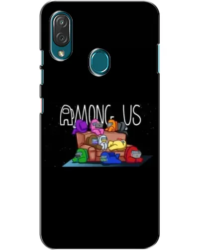 Чехол для ZTE Blade V10 Vita с картинкой «Логотип Among Us»
