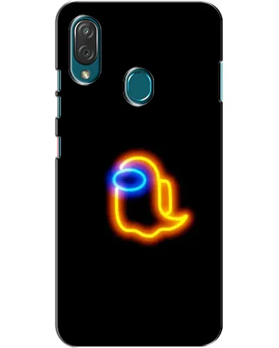 Чехол для ZTE Blade V10 Vita с картинкой «Among Us неоновое сияние»