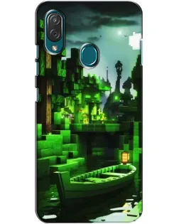 Чехол для ZTE Blade V10 Vita с картинкой «Minecraft лесной пейзаж»