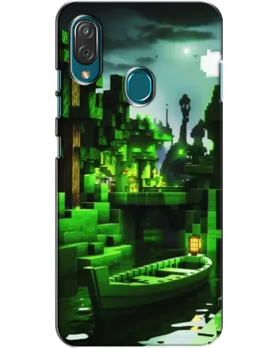 Чехол для ZTE Blade V10 Vita с картинкой «Minecraft лесной пейзаж»