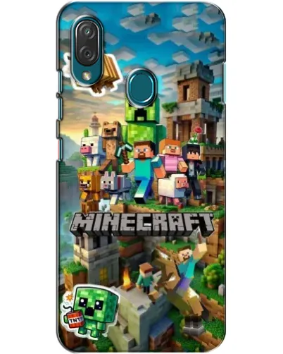 Чехол для ZTE Blade V10 Vita с картинкой «Замок Minecraft»