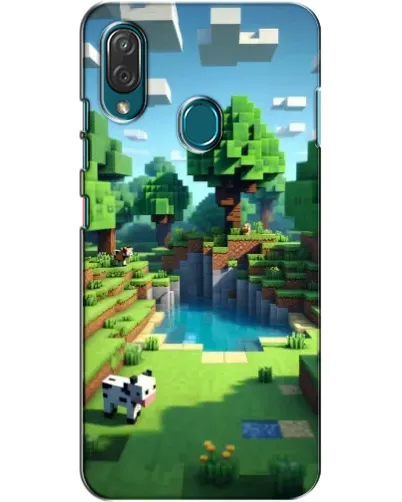 Чехол для ZTE Blade V10 Vita с картинкой «Minecraft летний день»