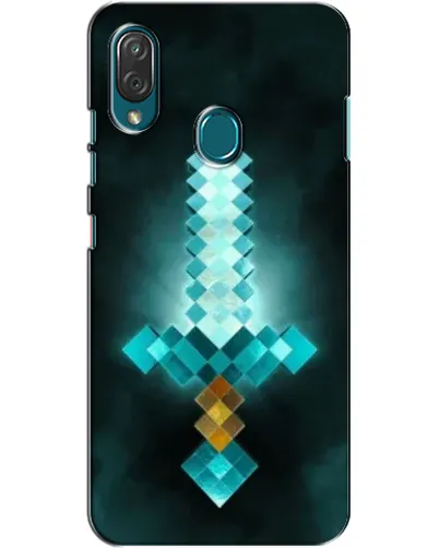 Чехол для ZTE Blade V10 Vita с картинкой «Алмазный меч неон»