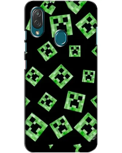 Чехол для ZTE Blade V10 Vita с картинкой «Паттерн с криперами»