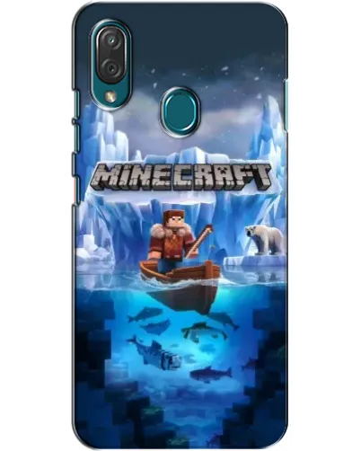 Чехол для ZTE Blade V10 Vita с картинкой «Minecraft ледяной мир»