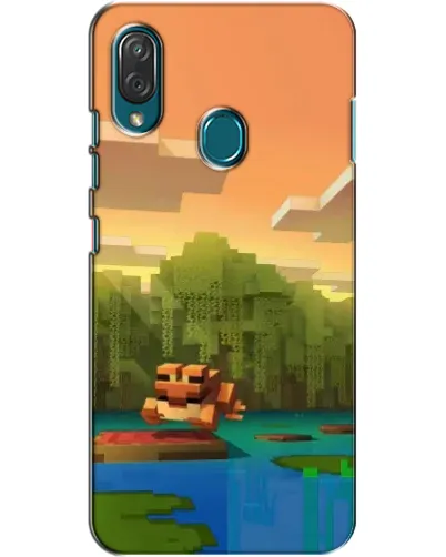 Чехол для ZTE Blade V10 Vita с картинкой «Майнкрафт закат солнца»
