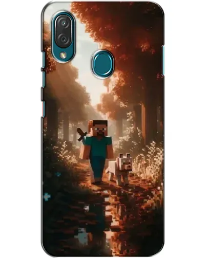 Чехол для ZTE Blade V10 Vita с картинкой «Стив в лесу»