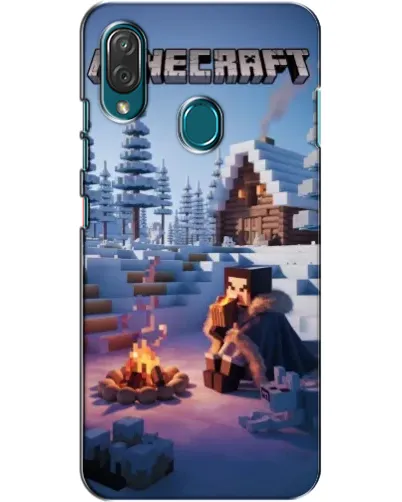 Чехол для ZTE Blade V10 Vita с картинкой «Зимний Minecraft»