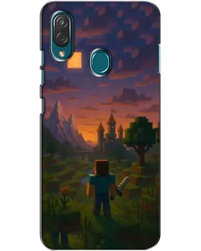 Чехол для ZTE Blade V10 Vita с картинкой «Стив у башни»