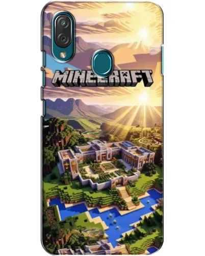 Чехол для ZTE Blade V10 Vita с картинкой «Minecraft панорама»