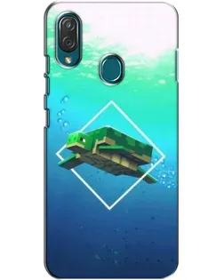 Чехол для ZTE Blade V10 Vita с картинкой «Черепаха Minecraft»