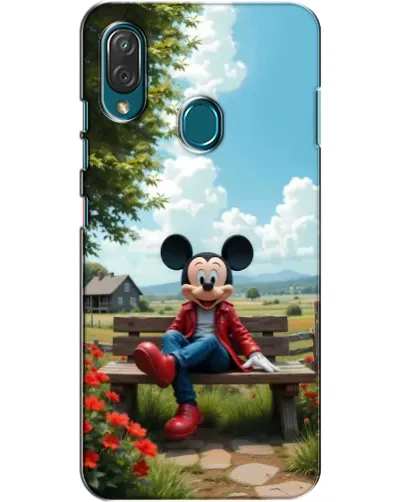 Чехол для ZTE Blade V10 Vita с картинкой «Микки на скамейке»