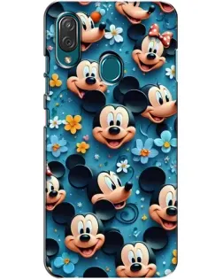 Чехол для ZTE Blade V10 Vita с картинкой «Паттерн Микки и Минни»