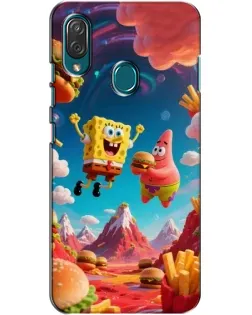Чехол для ZTE Blade V10 Vita с картинкой «Космический фастфуд»