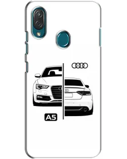 Чехол для ZTE Blade V10 Vita с картинкой «Audi — контрастный дизайн» Чехол для ZTE Blade V10 Vita с картинкой «Audi — контрастный дизайн»