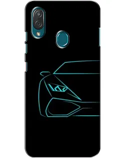 Чехол для ZTE Blade V10 Vita с картинкой «Голубой силуэт Lamborghini» Чехол для ZTE Blade V10 Vita с картинкой «Голубой силуэт Lamborghini»
