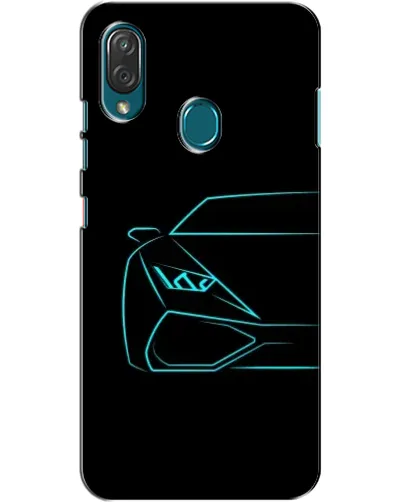 Чехол для ZTE Blade V10 Vita с картинкой «Голубой силуэт Lamborghini» Чехол для ZTE Blade V10 Vita с картинкой «Голубой силуэт Lamborghini»