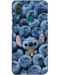 Чехол для ZTE Blade V10 Vita с картинкой «Стич и голубика» Чехол для ZTE Blade V10 Vita с картинкой «Стич и голубика»