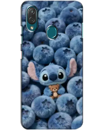 Чехол для ZTE Blade V10 Vita с картинкой «Стич и голубика» Чехол для ZTE Blade V10 Vita с картинкой «Стич и голубика»