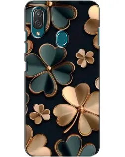 Чехол для ZTE Blade V10 Vita с картинкой «Клевер в золоте»