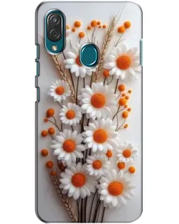 Чехол для ZTE Blade V10 Vita с картинкой «Белые сухоцветы»