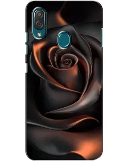 Чехол для ZTE Blade V10 Vita с картинкой «Шелковая черная роза»