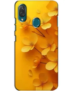 Чехол для ZTE Blade V10 Vita с картинкой «Золотые лепестки»