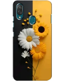 Чехол для ZTE Blade V10 Vita с картинкой «Подсолнух и ромашка»