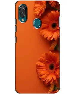 Чехол для ZTE Blade V10 Vita с картинкой «Оранжевые герберы»