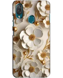 Чехол для ZTE Blade V10 Vita с картинкой «Белие бумажние  цвети»