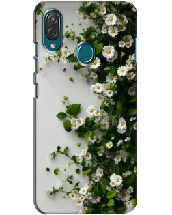 Чехол для ZTE Blade V10 Vita с картинкой «Ветка мелких белых цветов»