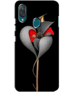 Чехол для ZTE Blade V10 Vita с картинкой «Серебряный фантазийный цветок»