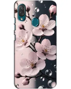 Чехол для ZTE Blade V10 Vita с картинкой «Нежная сакура и капли»